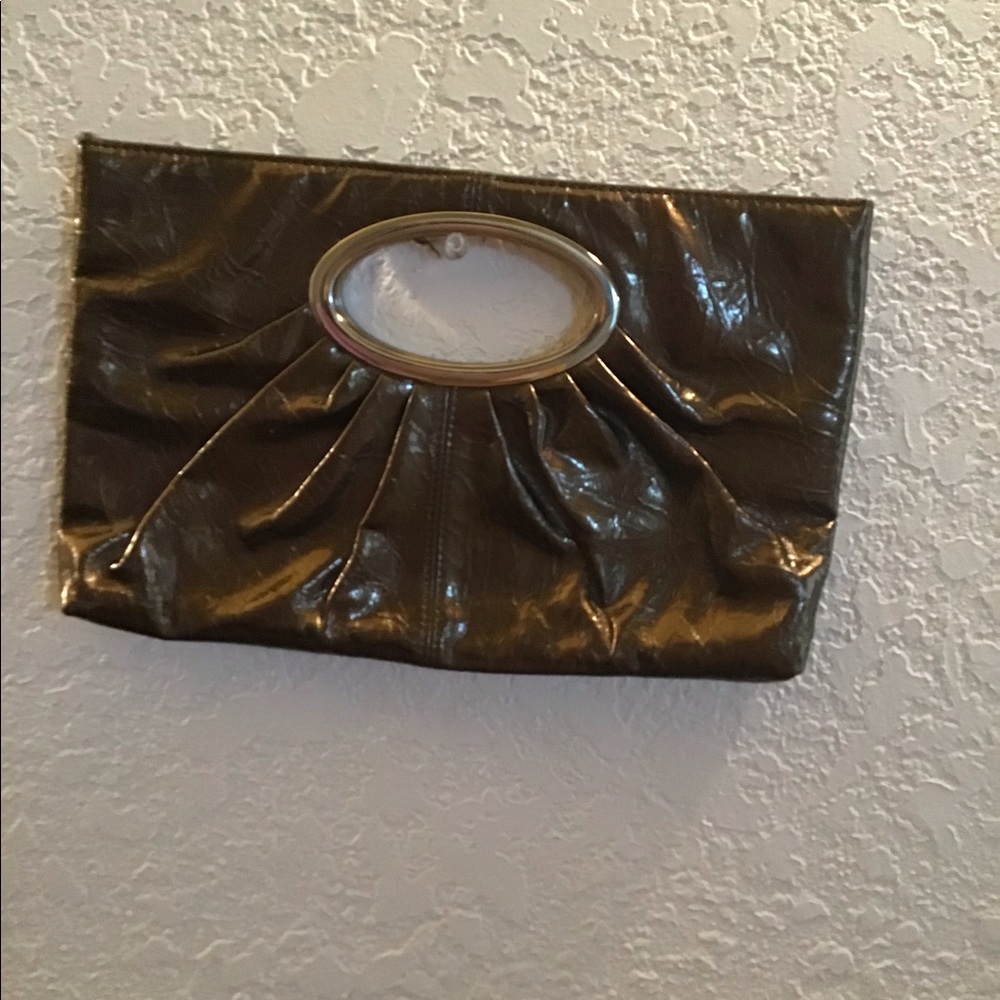 Gold clutch by express